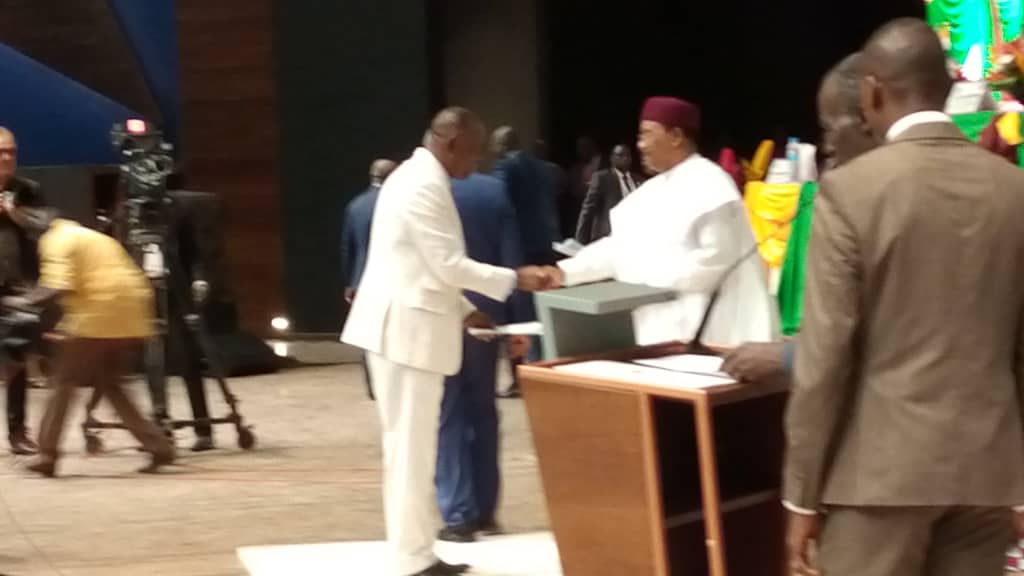 ECOWAS Chairman receiving the 5th Ecowas Parliament Legislature MP