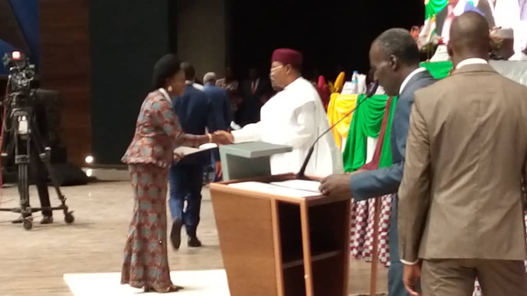 ECOWAS Chairman receiving the 5th Ecowas Parliament Legislature MP